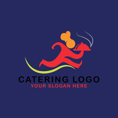 home kitchen restaurant catering logo design vector