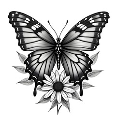 Black & Grey Tattoo Design 