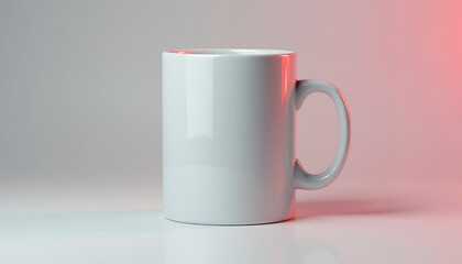Obraz premium mockup white tea cup for branding 
