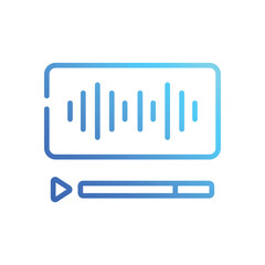 Streaming  Icon vector stock illustration