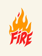 fire icon vector illustration
