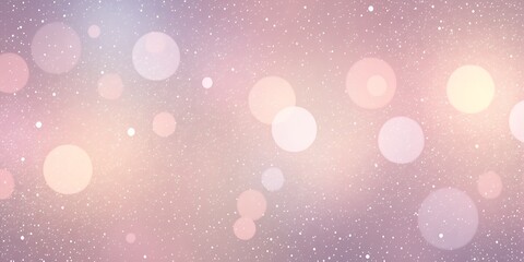 Soft pastel background with bokeh lights and sparkling dust creating a dreamy atmosphere