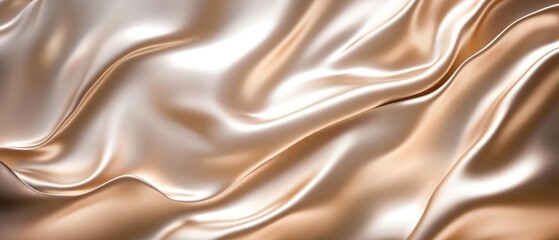 Obraz premium Smooth, flowing silk fabric in warm tones and textures