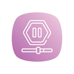 Pause  Icon vector stock illustration