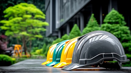 Construction Hard Hats Outdoor