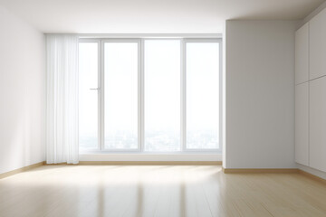 Fototapeta premium Modern minimalist living room in Scandinavian style