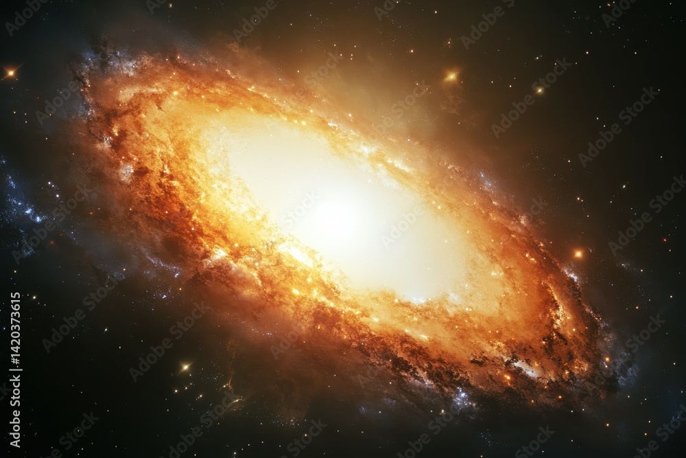 Poster a powerful cosmic event occurs in a galaxy where the stars are constantly changing colors a group of