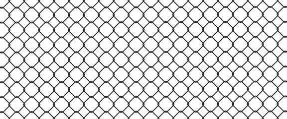 Fototapeta premium Rabitz texture, Chain-link mesh fence, schematic illustration eps 10