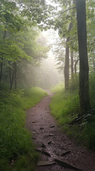 Obraz premium morning in the forest