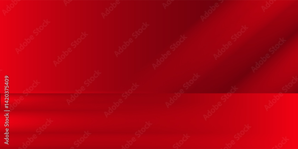 Poster dark red background with subtle highlight effect. the spotlight creates a gradation from bright red 