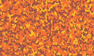 Camouflage pattern background. Trendy camouflage military pattern in orange and yellow color tones. Vector camouflage pattern. Realistic camouflage texture natural soft colors background, wallpaper.