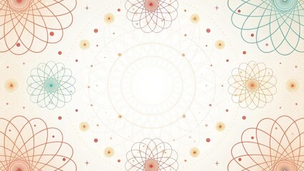 Harmonious Abstract Floral Mandala Pattern