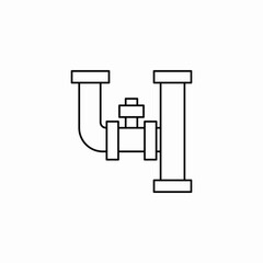 plumbing valve icon sign vector