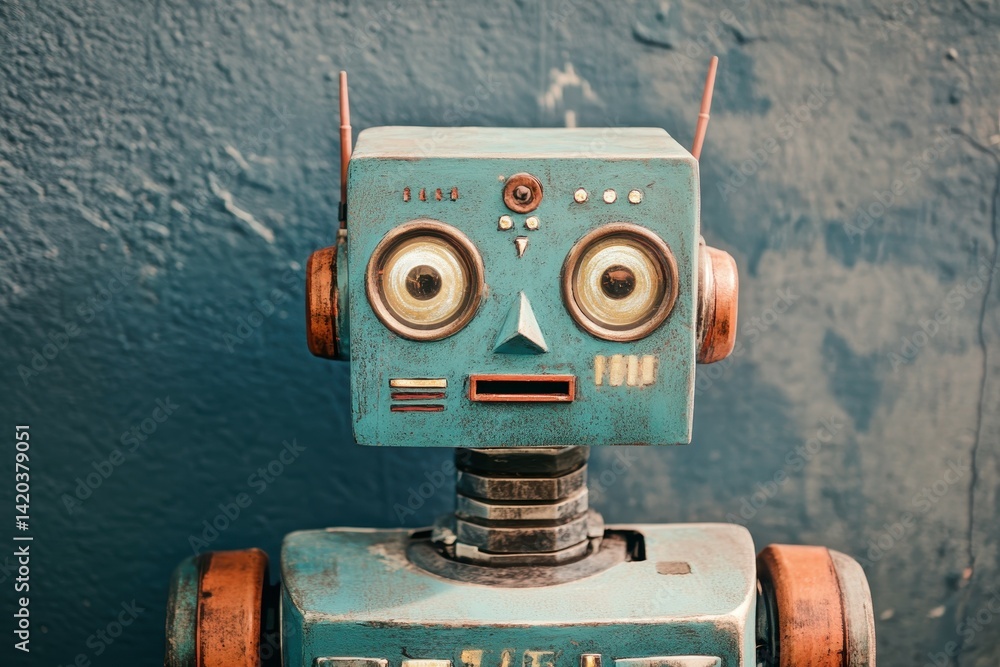 Poster a robot assistant begins showing strange behavior when it starts processing information it wasnt mea