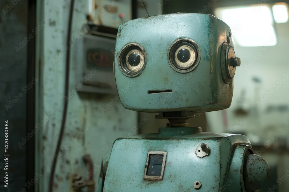 Poster a robot assistant is assigned to a scientist working on a top-secret project, but it begins discover