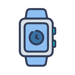 Smartwatch vector icon for applications and presentations