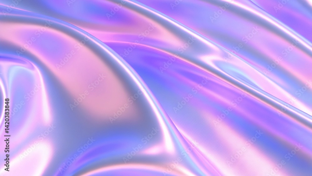 Poster holographic background with glass shards. rainbow reflexes in pink and purple colors. abstract trend