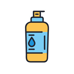 Lotion Bottle Vector Illustration: Skin Care, Beauty, Spa