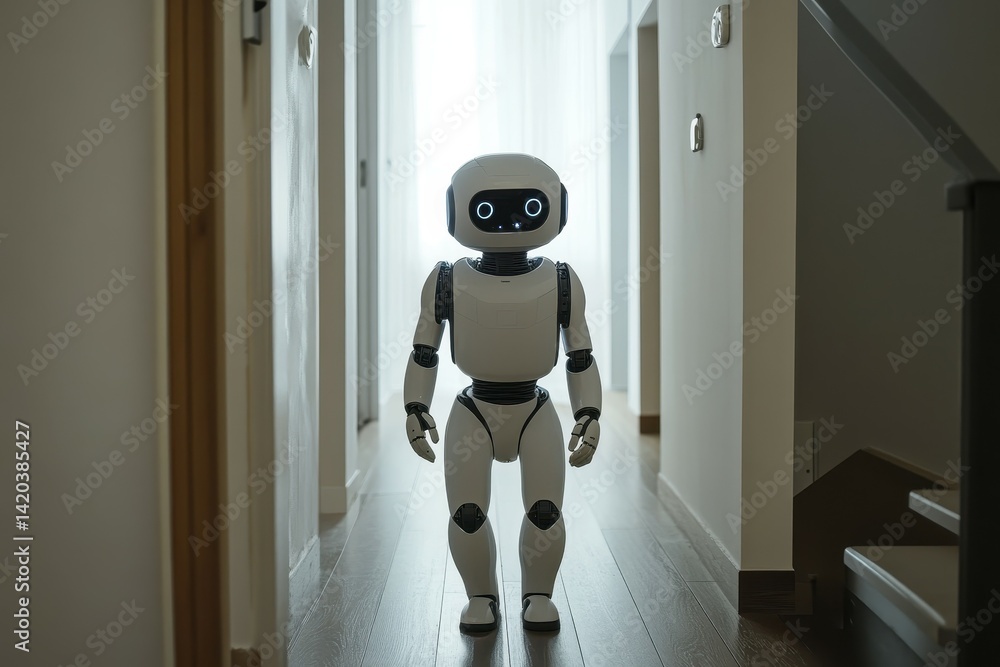 Poster a robot assistant, originally designed for basic tasks, is upgraded to have full autonomy it begins 