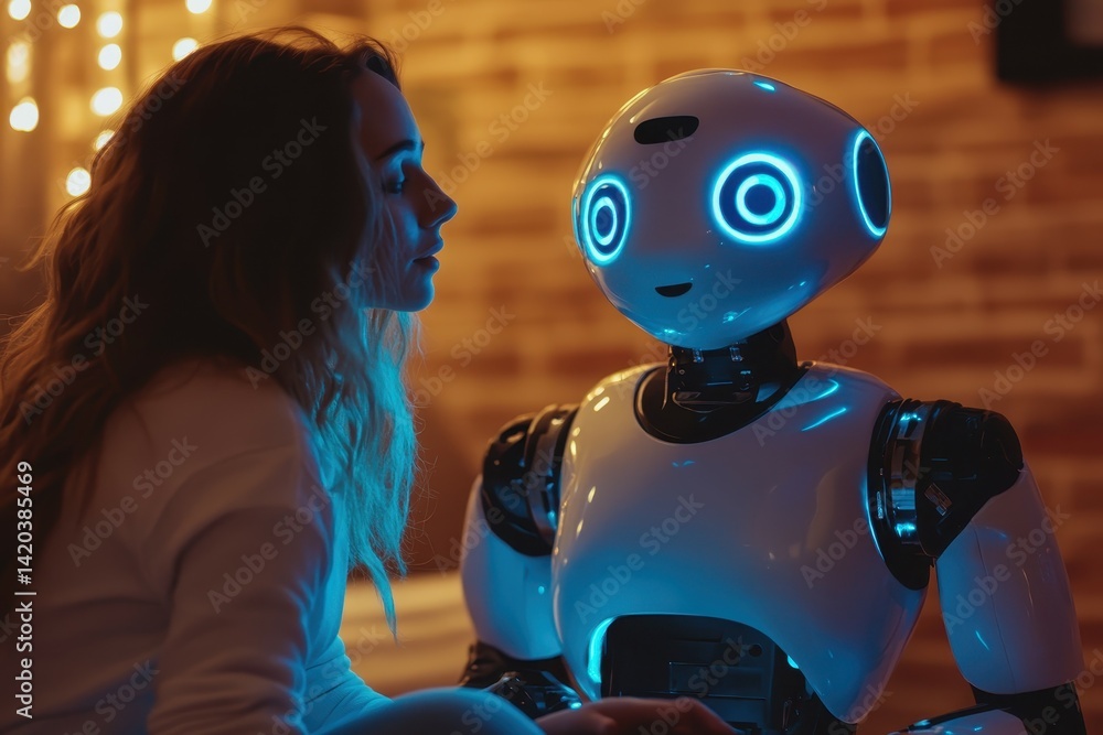 Poster a robot assistant, originally designed for basic tasks, is upgraded to have full autonomy it begins 