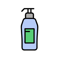 Illustration of a Simple Blue Plastic Bottle Design