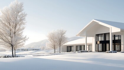Snowy Winter Resort Home