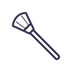 Minimalist icon: Paint Brush on Black Background