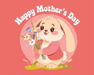 2d vector illustration card happy celebration day children day design printable with lettering and design element 
