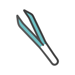 Obraz premium Stylized Tweezers Illustration for Beauty or Medical Purposes