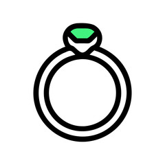 Bright Green Geometric Shape on a Black Background