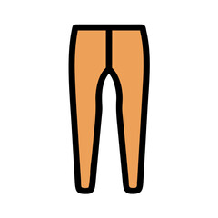 Salmon Colored Leggings Isolated on a Black Background