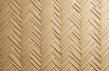Woven bamboo wall texture background. Natural seamless pattern of bamboo weave, thai style. Traditional Asian craft, handicraft. Eco friendly decor, sustainable lifestyle.