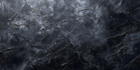 Dark Textured Stone Background: A Deep Gray and Black Natural Stone Surface