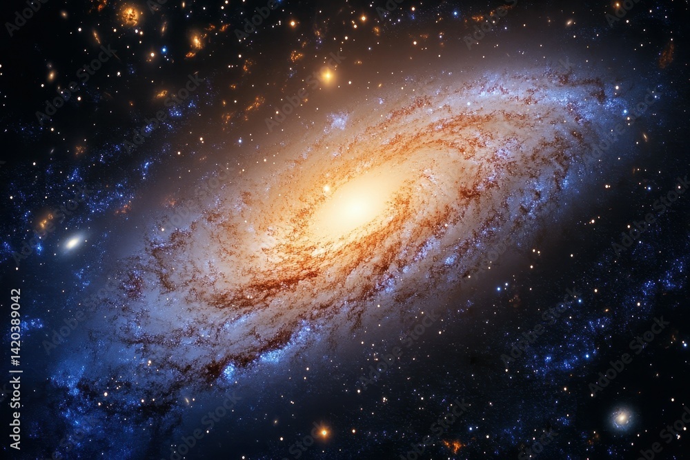 Poster a scientist discovers a new galaxy where the colors of the sky are actually sentient beings, each co
