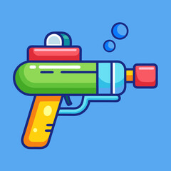 Simple Cartoon Water Gun Clipart