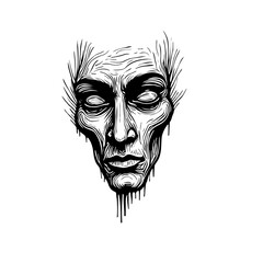 face meditation of a man