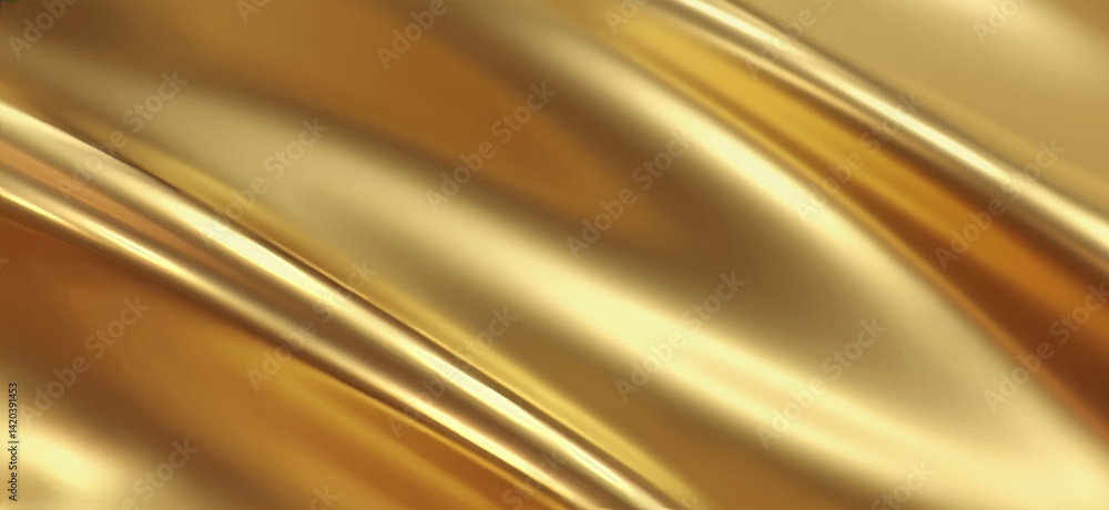 Poster golden abstract background with smooth, flowing textures and rich warm hues enhancing visual depth a