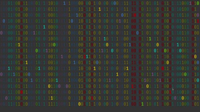 Cyber Matrix Code Rain Animation | Futuristic Digital Background 