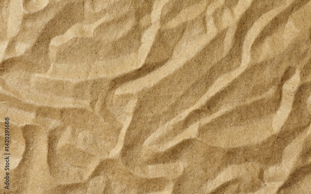 Poster textured brown abstract background with wavy patterns creating a sense of depth and movement