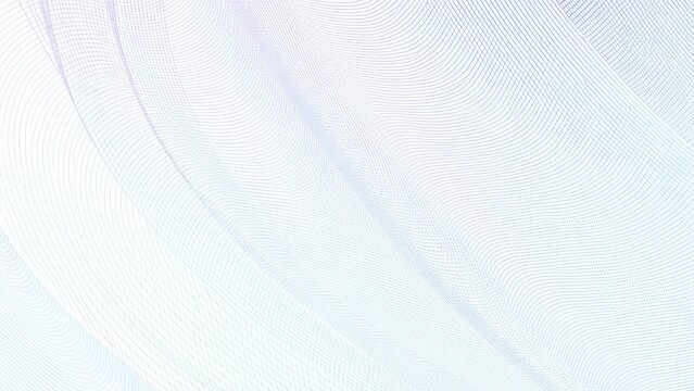Turquoise, purple draped net on wavy subtle curves. Abstract cheque, ticket, banner, certificate template. Colored watermark pattern. Guilloche art line design. White background flowing texture