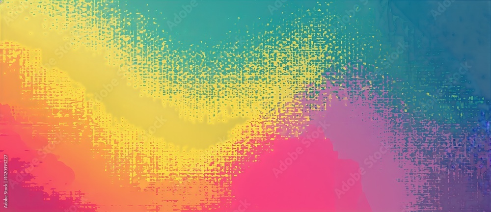 Poster vibrant abstract background with colorful gradients and textured patterns creating an artistic atmos