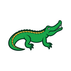 alligator vector colorful Clipart on white background