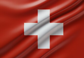 Obraz premium High quality swiss flag wallpaper background image for switzerland national day and patriotic themes