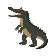 Fototapeta premium Crocodile vector colorful Clipart on white background