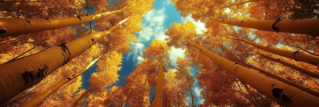 Vibrant Autumn Aspen Trees along Last Dollar Road near Telluride, Colorado - A Golden Rocky Mountain Landscape