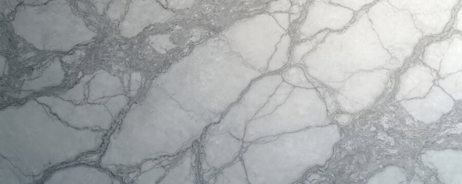 Grey marble stone texture background. Abstract pattern with grey veins on white surface. Rock granite texture. Ideal for interior design, architecture, construction. Perfect as floor wall covering