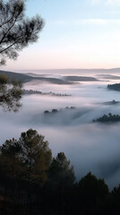 Fototapeta premium sunrise over the river