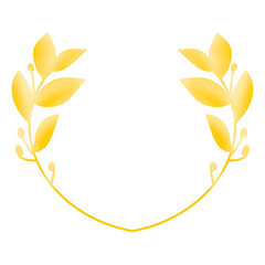 gold laurel wreath