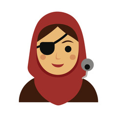 emoji woman face head