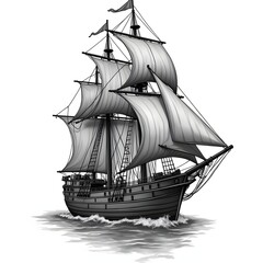 Black & Grey Tattoo Design 